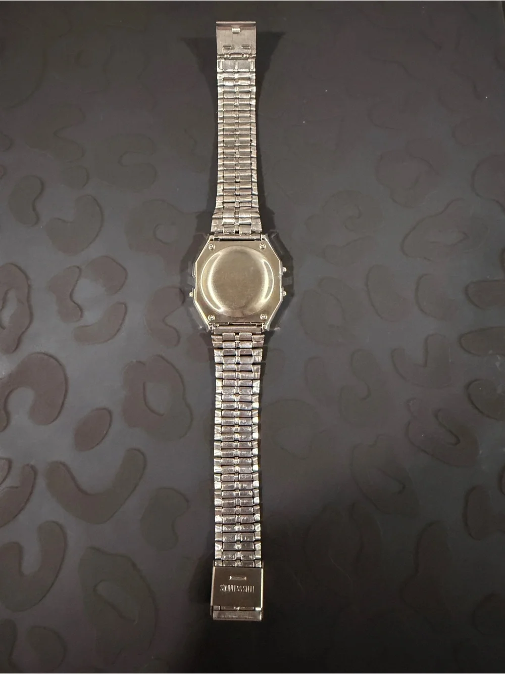 Silver Digital Retro Stainless Steel Watch